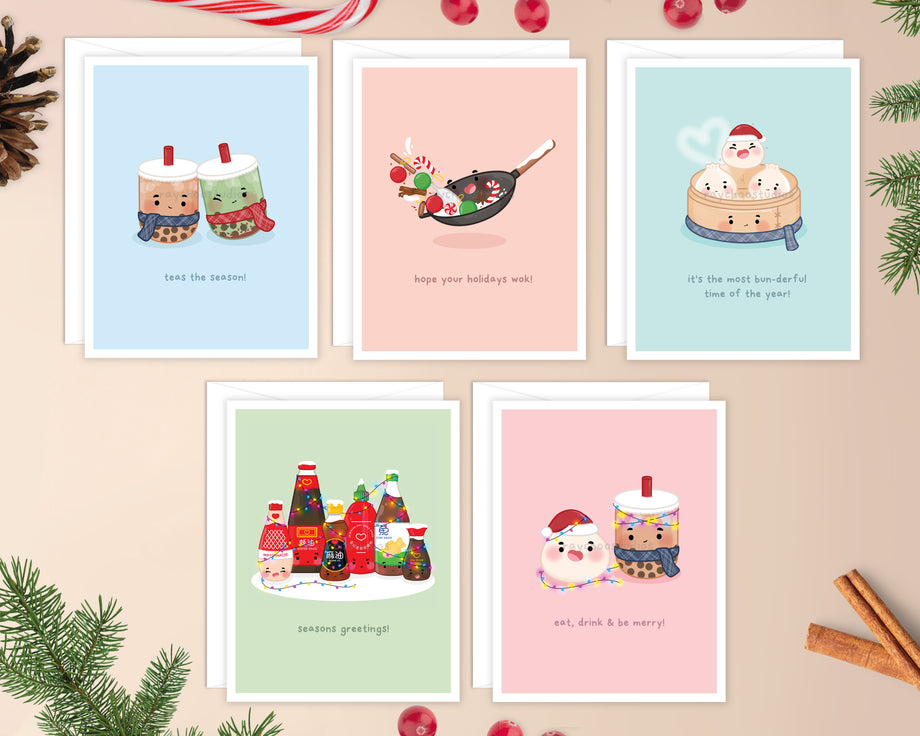 Asian Christmas Card Set – Raychoo Studios