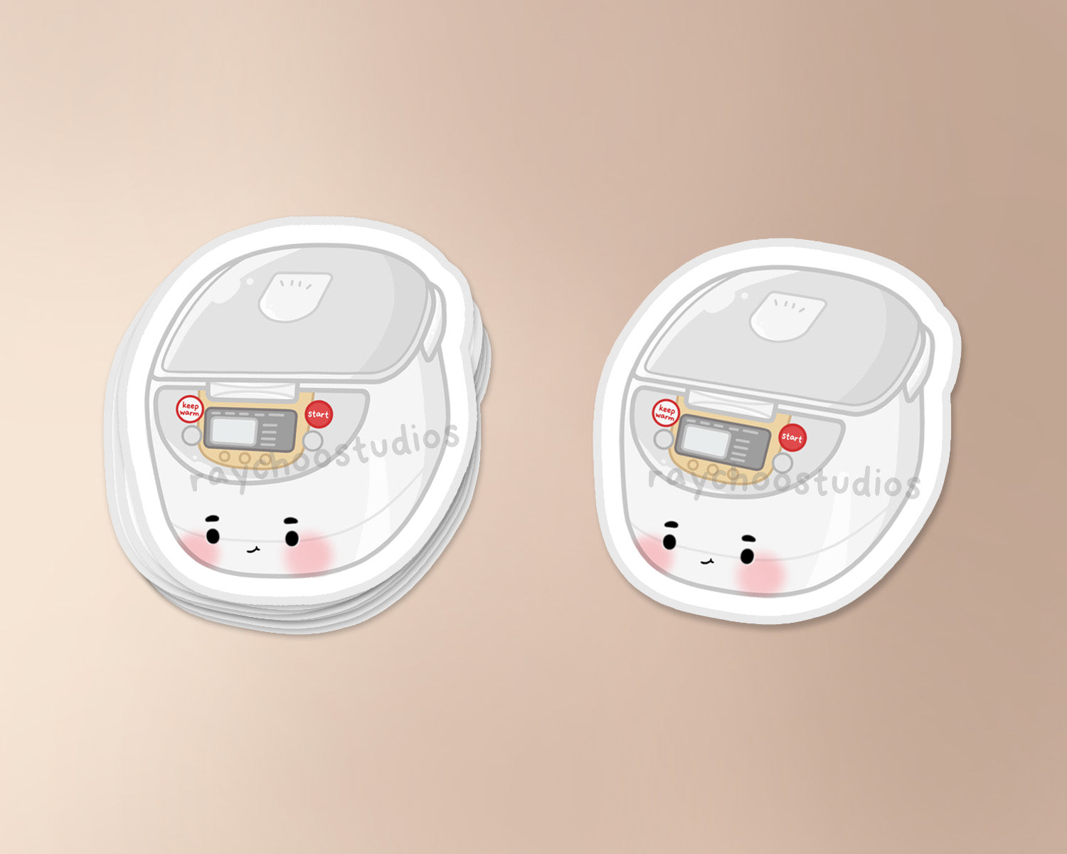 Sticker Rice Cake Close