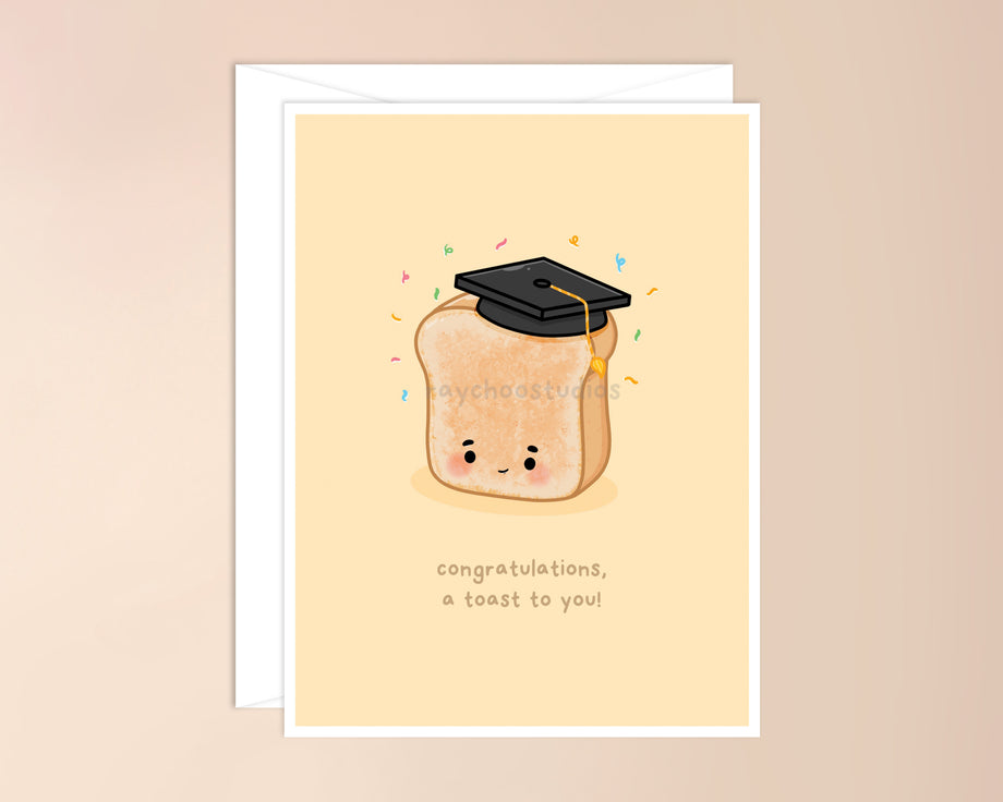 Congratulations, a Toast to You Graduation Card Raychoo Studios Congratulations, a Toast to You Graduation Card Raychoo Studios