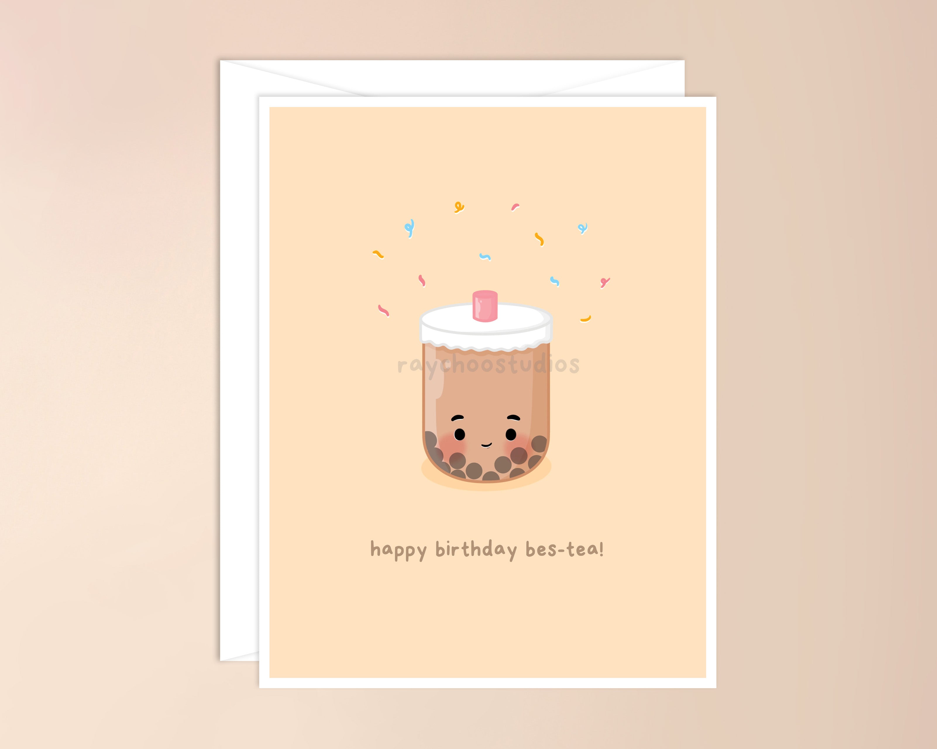 Happy Birthday Bes-tea Birthday Card – Raychoo Studios