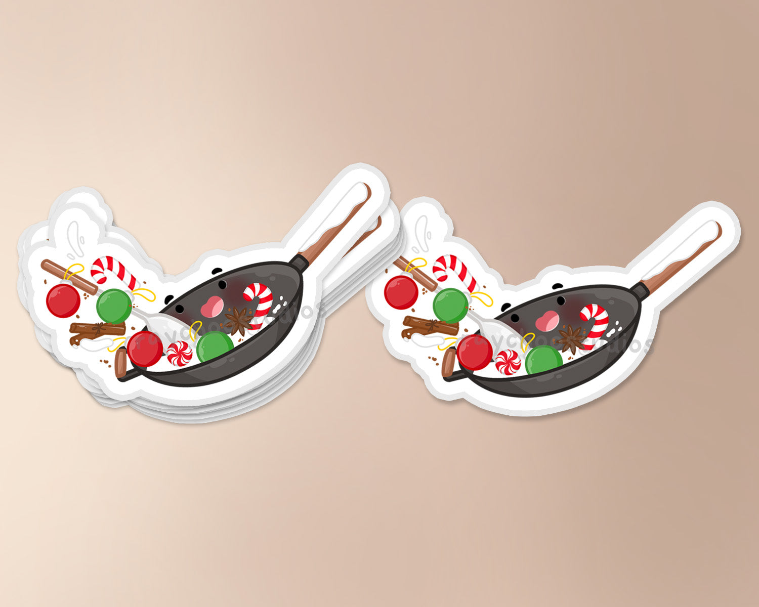 Wok Sticker Close