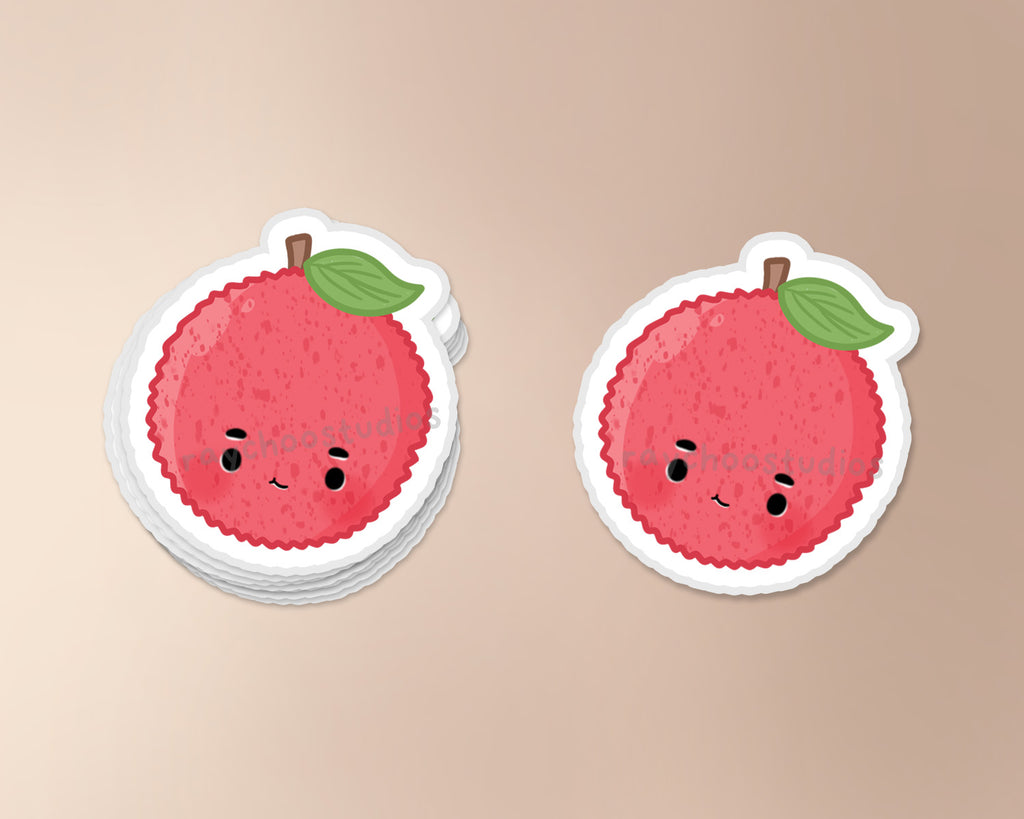 Lychee Whole Vinyl Sticker