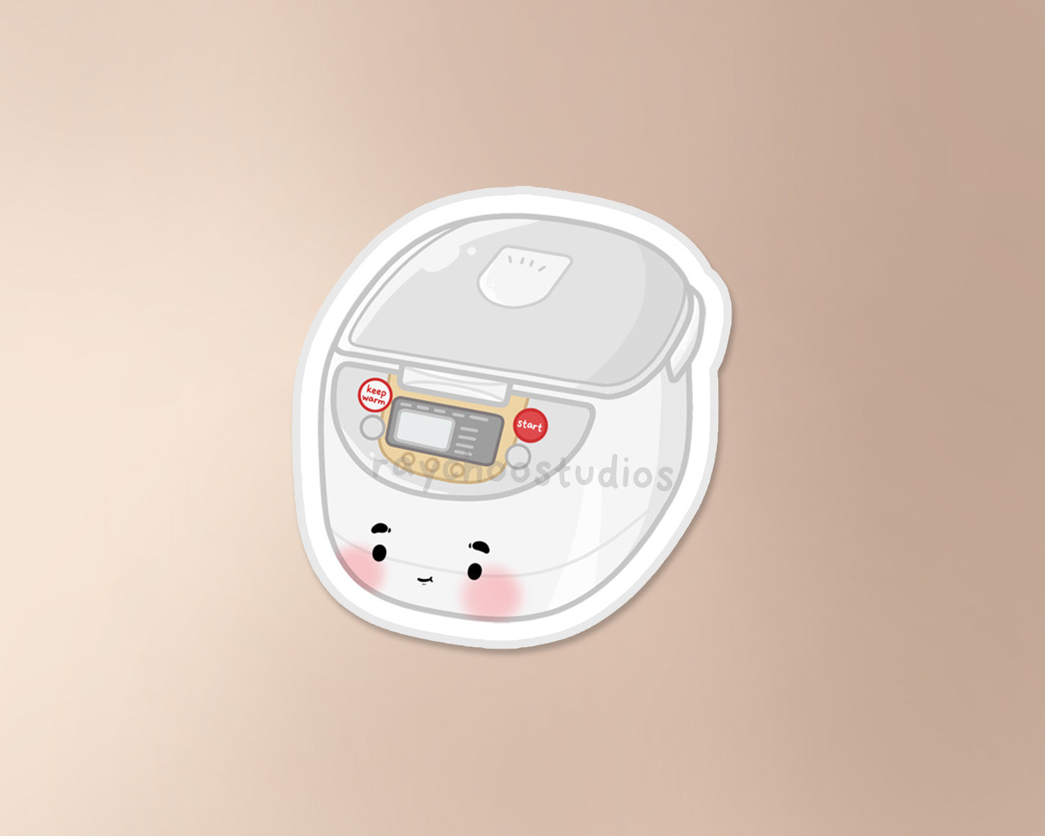 Sticker Rice Cake Close